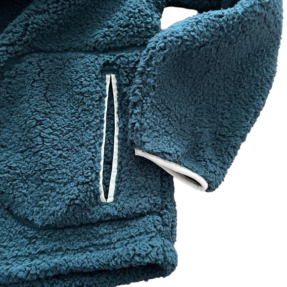 Universal Thread Women's Sherpa Anorak Jacket SZ Small Blue Green Fall Cozy NEW - Picture 5 of 8